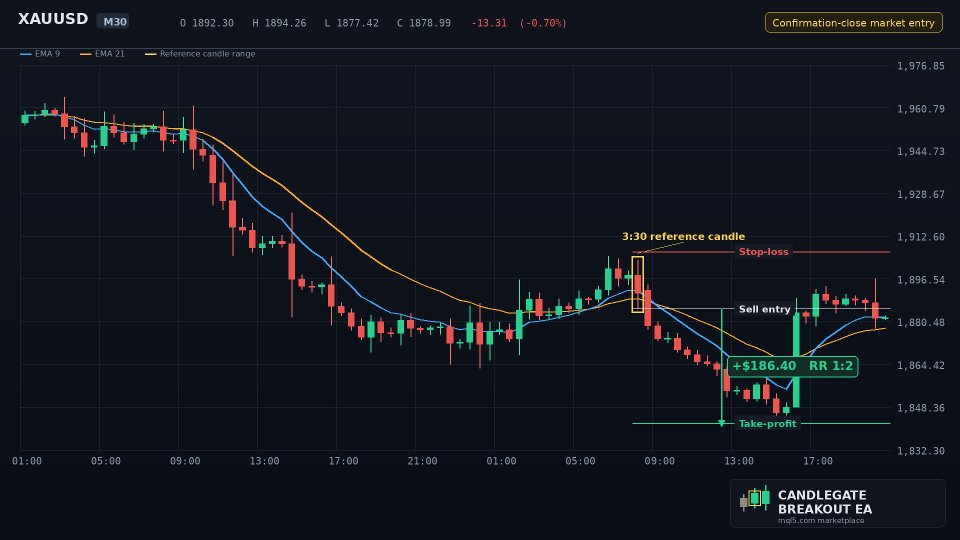 Screenshot #1 CandleGate Breakout