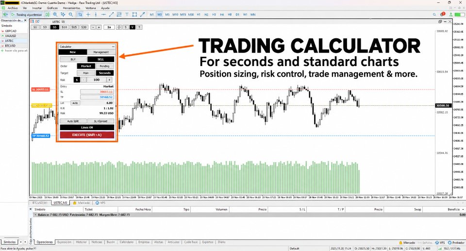 Screenshot #1 Seconds Chart Calculator