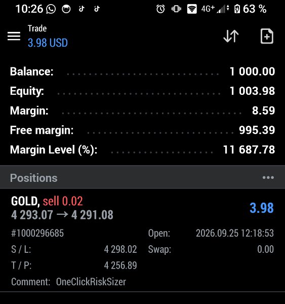 Imagens #3 OneClick RiskSizer
