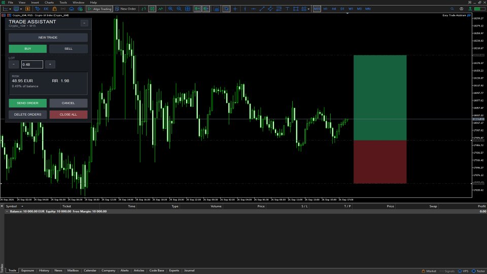 Screenshot #1 Order Assistant MT5