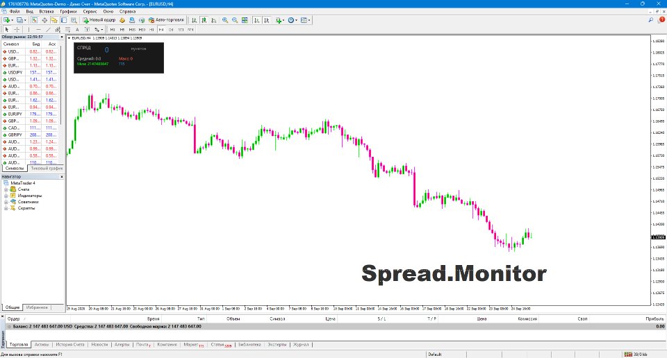 Screenshot #2 Professional SpreadMonitor
