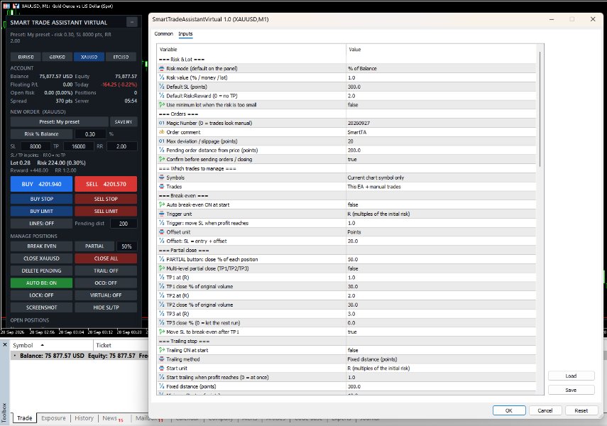 Ekran görüntüsü #2 Smart Trade Assistant Virtual