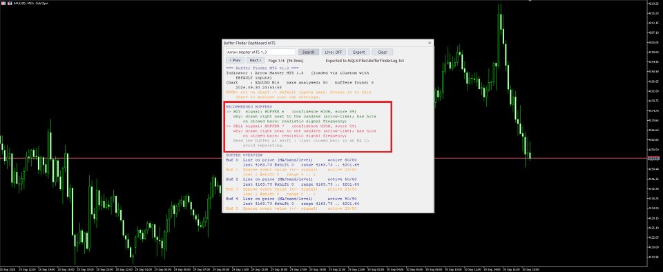 Ekran görüntüsü #2 Buffer Finder MT5