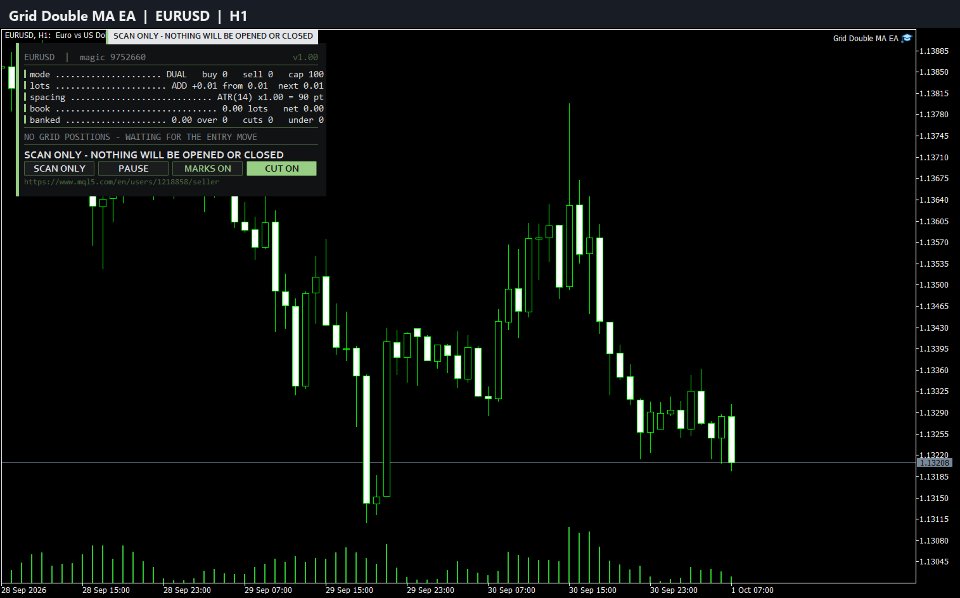 Screenshot #1 Grid Double MA EA