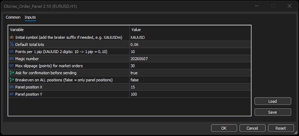 Ekran görüntüsü #3 Obiriec Order Panel