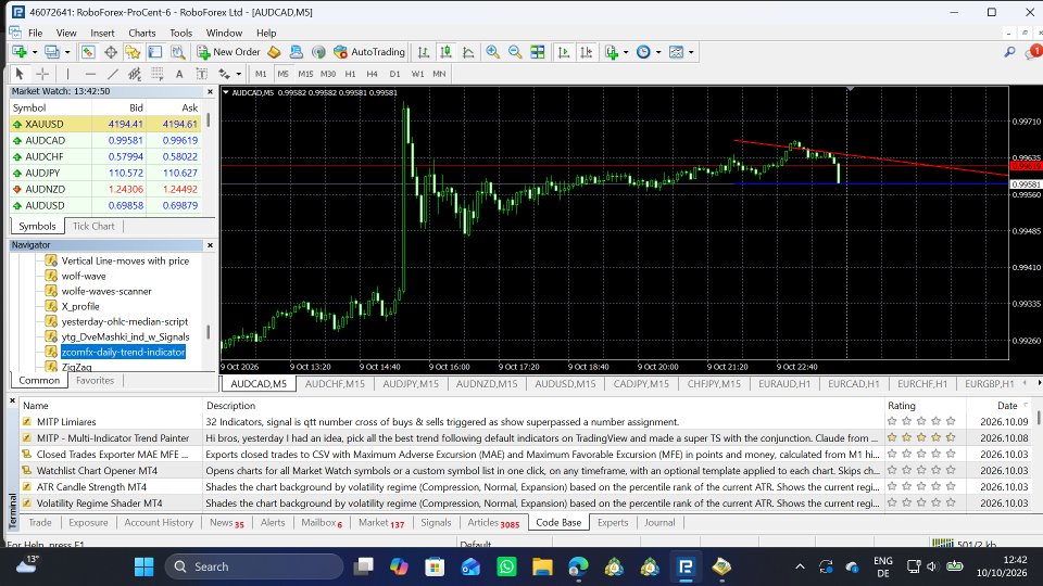 Captura de pantalla #1 Two Auto Trend Lines