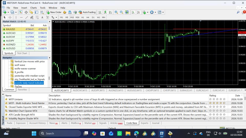Captura de pantalla #2 Two Auto Trend Lines
