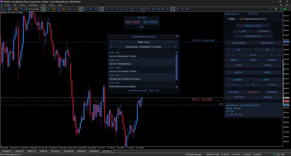 Screenshot #3 Dashboard Pro Trade Panel