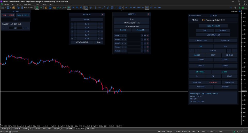 Screenshot #7 Dashboard Pro Trade Panel