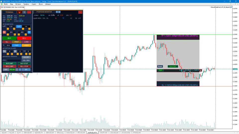 Screenshot #1 ManualTrade Panel Aligned