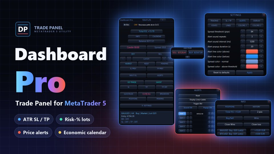 截图 #1 Dashboard Pro Trade Panel