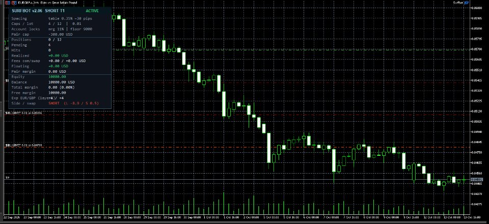 Снимок экрана #3 SurfBot Bidirectional Forex Grid
