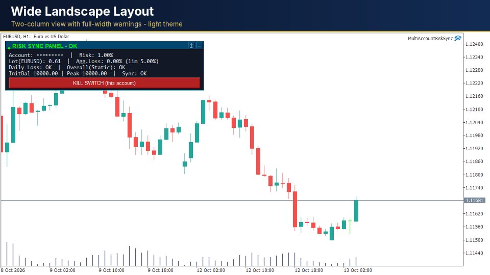 Ekran görüntüsü #6 Multi Account Risk Sync Panel