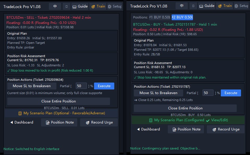 Screenshot #8 TradeLock Pro Behavioral Audit Execution Engine