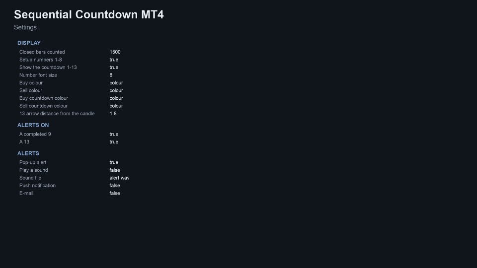 스크린샷 #5 Sequential Countdown MT4
