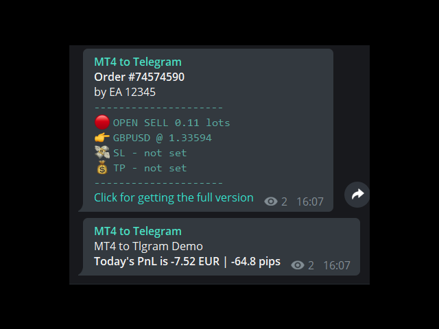 Mt4 on Telegram