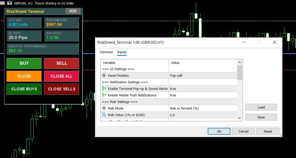 Screenshot #2 RiskShield Terminal