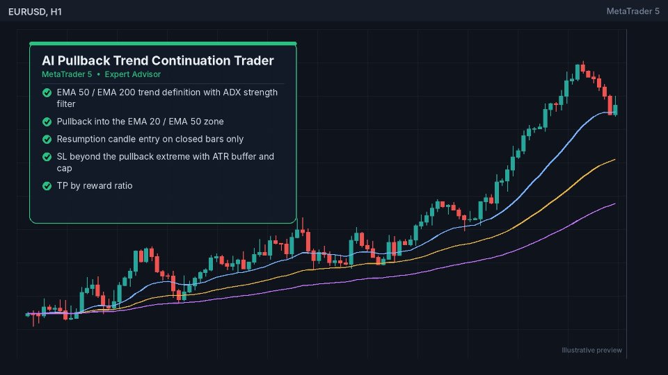 Screenshot #1 AI Pullback Trend Continuation Trader