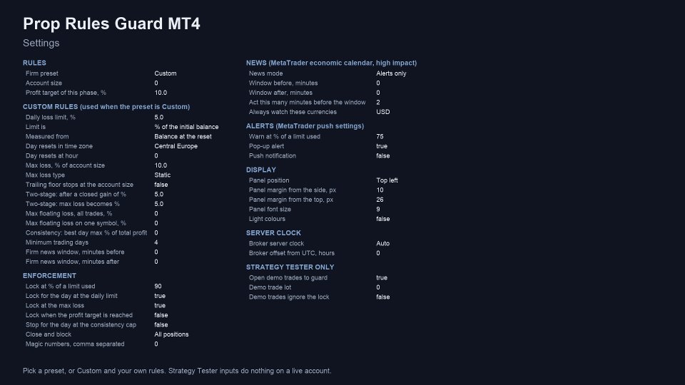 Screenshot #9 Prop Rules Guard MT4