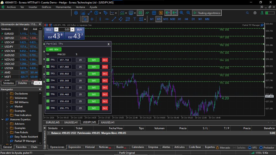 Captura de pantalla #3 Partial TP Manager