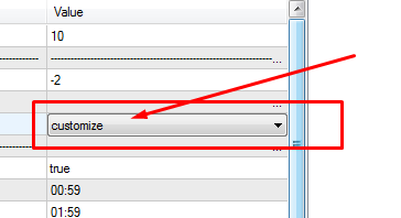 customize settings