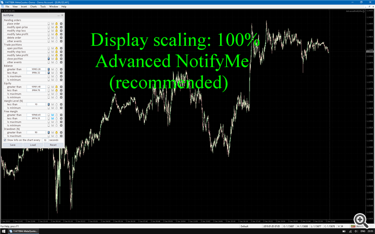 Advanced NotifyMe, scaling 100%