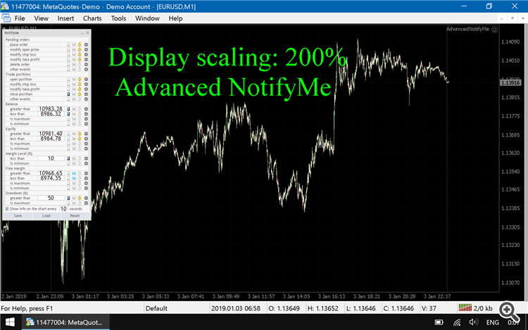 Advanced NotifyMe, scaling 200%