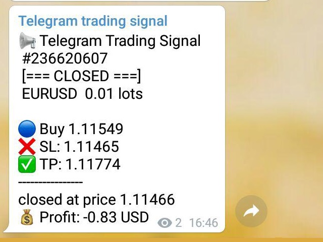 Signal trading telegram