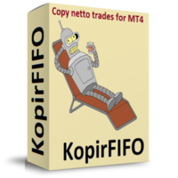 KopirFIFO copy netto trades for MT4