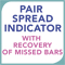 Pair Spread Indicator with recovery of missed bars