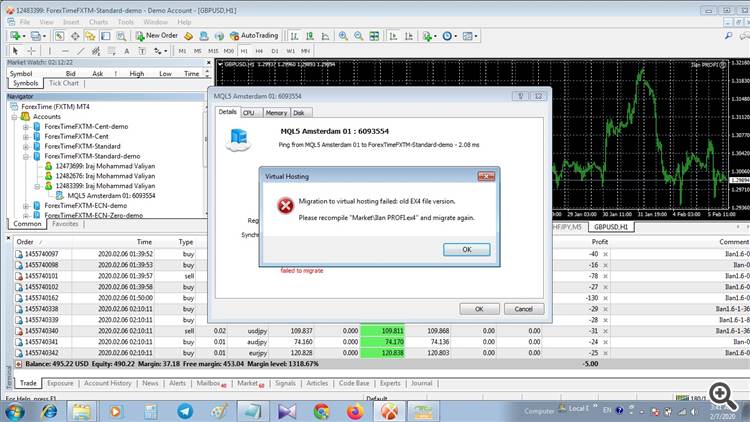 expert sunchronize VPS error