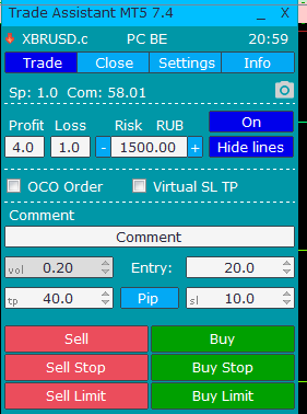 Comments | Trade Assistant MT5 | Buy Trading Utility for MetaTrader 5