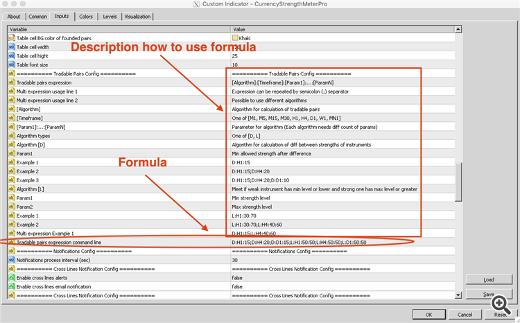 Tradable Pairs properties