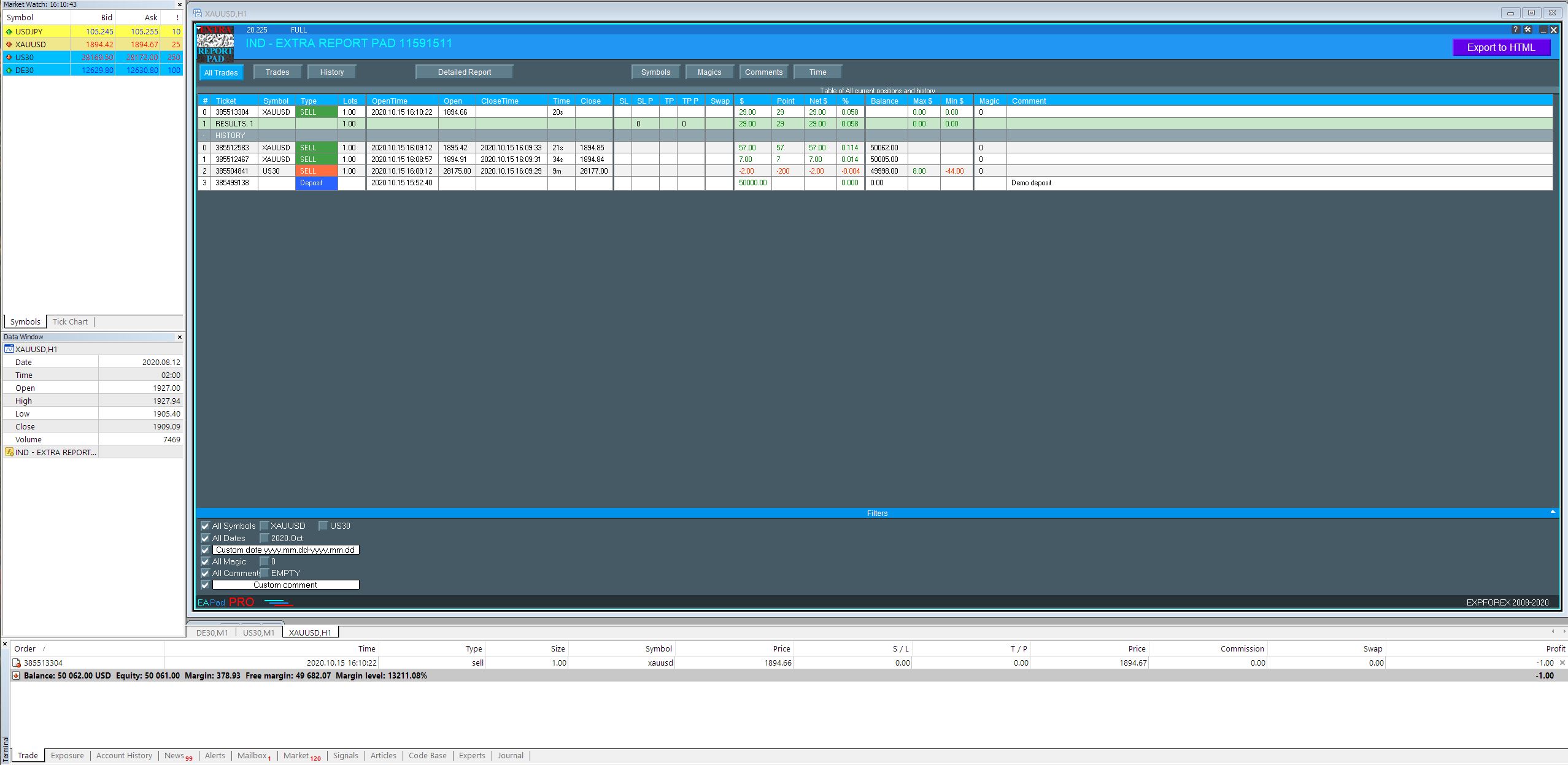 Comments | Ind4 Extra Report Pad | Free Download Trading Utility for ...