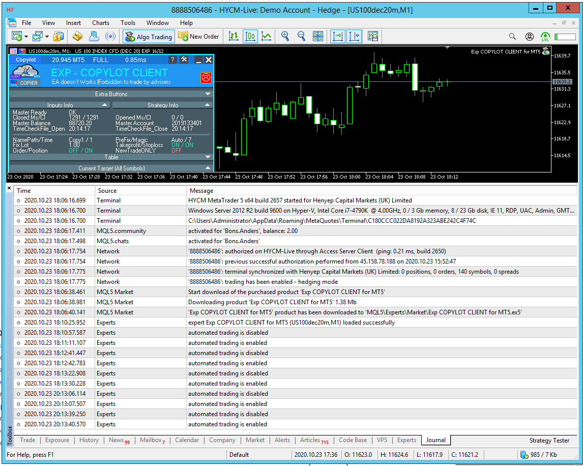 Comments | Exp COPYLOT CLIENT for MT5 | Buy Trading Utility for ...