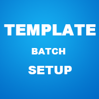 Set up templates for charts in batches