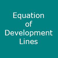 Equation of Development Lines