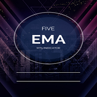 Five EMA Horizontal Line MT4