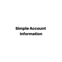 Simple Account Information