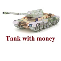 Tank with money