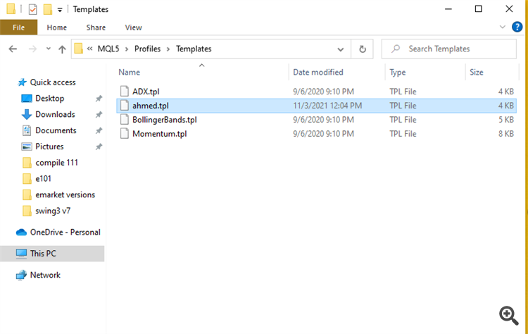 where to paste tamplates