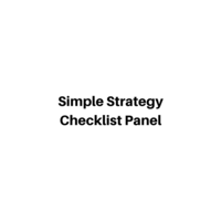 Simple Strategy Checklist Panel