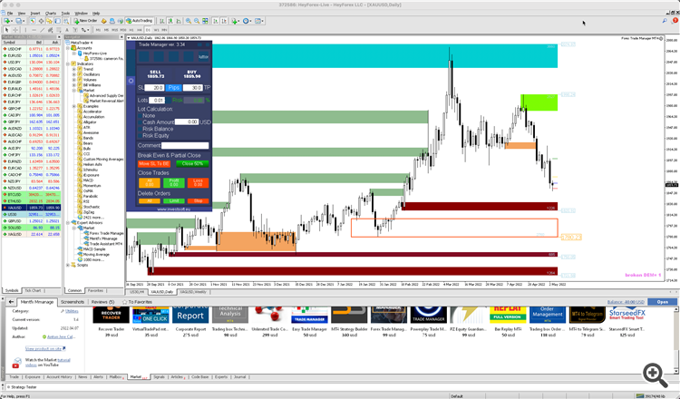 Metatrader Manager Icon Comments | Forex Trade Manager MT4 | Buy Trading Utility for MetaTrader 4