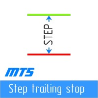 Step trailing stop