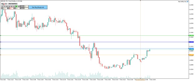 Fig. 3. Trading panel in mode 2 (order "Buy Stop Limit" selected)