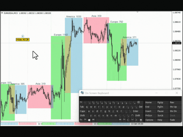 Trading Session Time With Alert