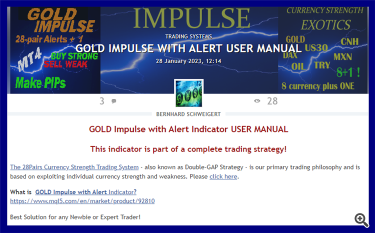 GOLD Impulse with Alert Indicator USER MANUAL
