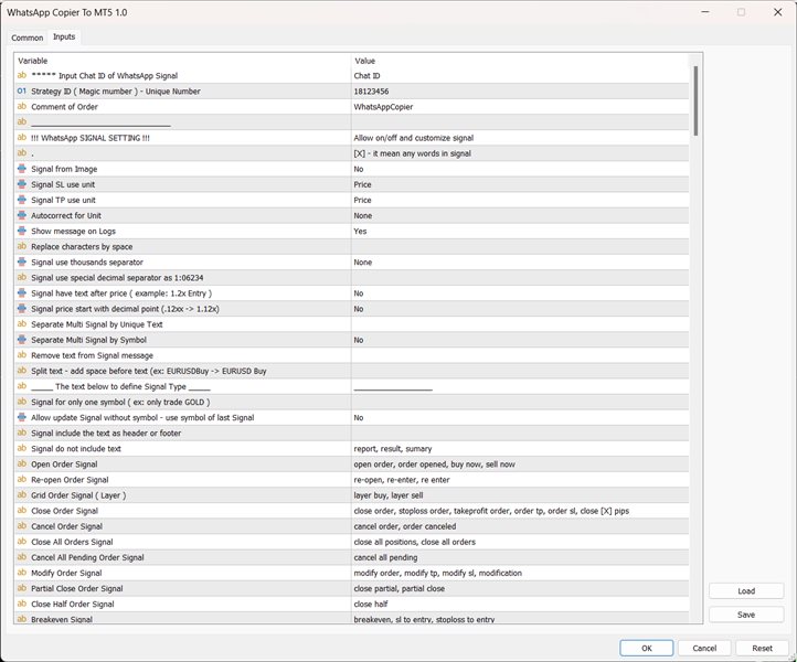 Screenshot #1 WhatsApp Copier To MT5
