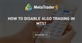 How To Disable Algo trading in MT5? - I want to disable Auto and Algo Trading via Code