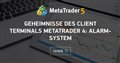Geheimnisse des Client Terminals MetaTrader 4: Alarm-System